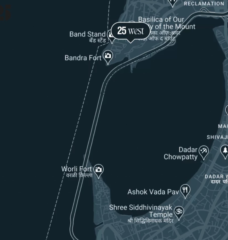 25 West Location Map